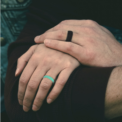 Banded glory silicone rings discount